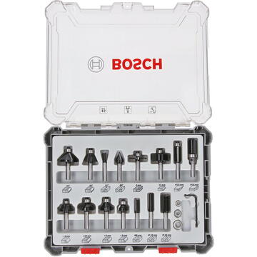 Bosch Set 15 freze HM tija 8mm