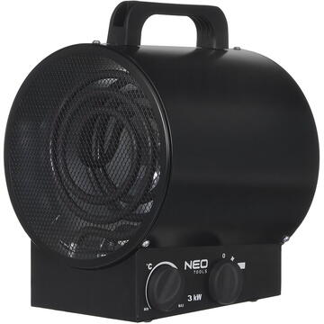 NEO TOOLS 90-066 electric space heater Stainless steel 3000 W Black