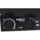 NEO TOOLS 90-066 electric space heater Stainless steel 3000 W Black
