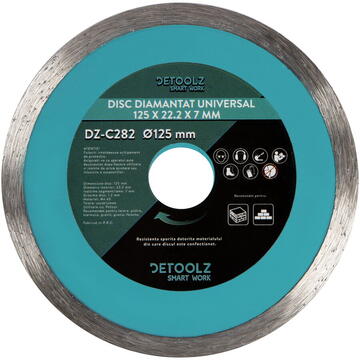 Detoolz Disc diamantat universal 125x22.2x7mm
