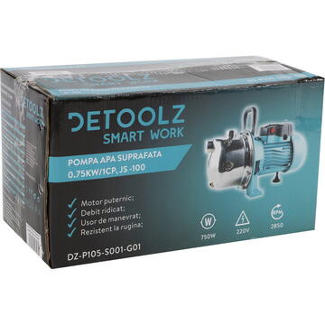 Detoolz Pompa apa suprafata 0,75kW/1HP JS 100SS