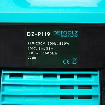 Detoolz Pompa piscina 850W 3600l/ora 38m