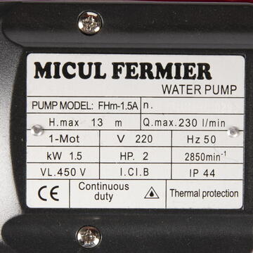 Micul Fermier Pompa apa de suprafata FHM-1.5"A motor mic