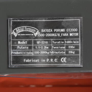 Micul Fermier Batoza de porumb CT2000 1500-2000kg/h fara motor