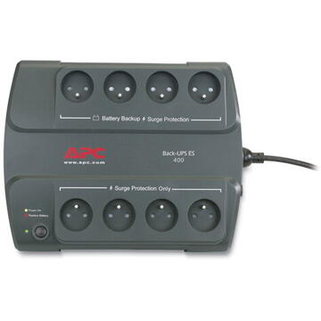 APC Back-UPS 400, FR Standby (Offline) 0.4 kVA 240 W 8 AC outlet(s)