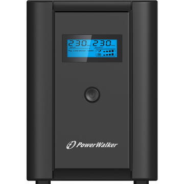 Power Walker PowerWalker VI 1200 LCD/IEC Line-Interactive 1.2 kVA 600 W 6 AC outlet(s)