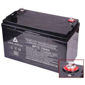 Emergency power kit AZO Digital Sinus UPS-4000SR 4000W + AKU 100Ah 12V VRLA AGM