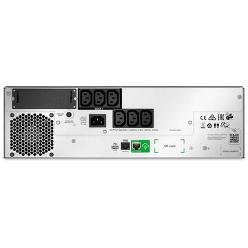 APC SMTL1500RMI3UC uninterruptible power supply (UPS) Line-Interactive 1.5 kVA 1350 W 6 AC outlet(s)