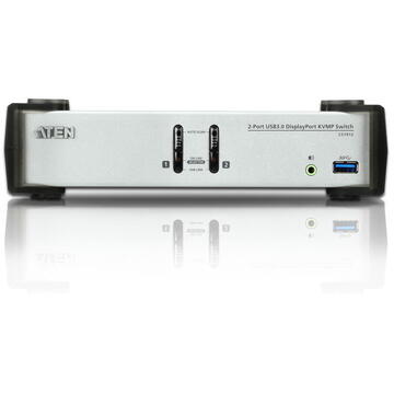 Switch Aten 2-Port USB 3.1 Gen 1 DisplayPort 1.1 KVMP™ Switch with Speaker (KVM cables included)