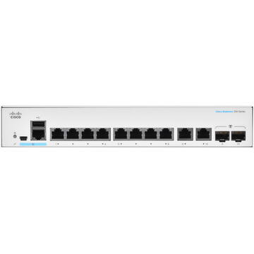 Switch Cisco CBS250-8T-E-2G-EU network switch Managed L2/L3 Gigabit Ethernet (10/100/1000) Silver
