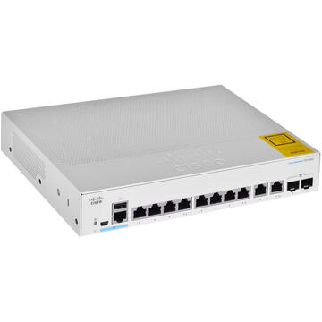 Switch Cisco CBS250-8T-E-2G-EU network switch Managed L2/L3 Gigabit Ethernet (10/100/1000) Silver