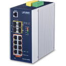Switch PLANET IGS-5225-8P4S network switch Managed L2+ Gigabit Ethernet (10/100/1000) Power over Ethernet (PoE) Blue, Silver