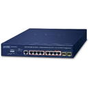 Switch PLANET IPv6/IPv4, 2-Port Managed L2/L4 Gigabit Ethernet (10/100/1000) Power over Ethernet (PoE) 1U Blue
