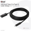 Club 3D CLUB3D USB Gen2 Type-C to Type-A Cable 10Gbps M/F 5m/16.4ft
