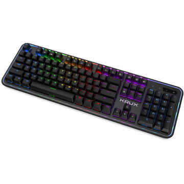 Tastatura Krux Comet RGB Outemu Brown Keyboard Negru USB Cu fir