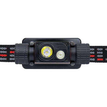 Lanterna frontala PNI Adventure F80 Dual LED, 1000 lm, 6W, 2200 mAh, IP68