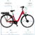 Bicicleta Fischer die fahrradmarke FISCHER Bicycle CITA 1.0 (2022), Pedelec (red (glossy), 28, 44 cm frame)