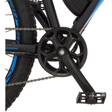 Bicicleta Fischer die fahrradmarke FISCHER Bicycle Montis 2.1 (2022), Pedelec (black (matt)/blue, 48 cm frame, 27.5)