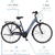 Bicicleta Fischer die fahrradmarke CITA 2.1i (2022), Pedelec blue, 41 cm frame