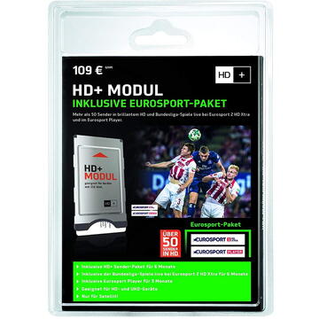 HD+ HD + module incl. Eurosport package and HD + transmitter package for 6 months