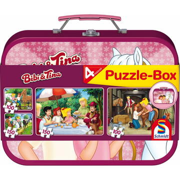 Schmidt Spiele Bibi & Tina puzzle box - in walizka metalowa (56509)