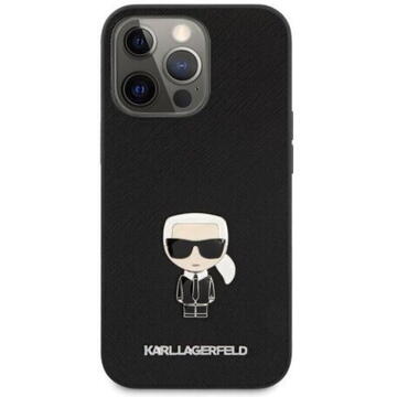 Husa Karl Lagerfeld Husa Saffiano Ikonik iPhone 13 Pro Negru