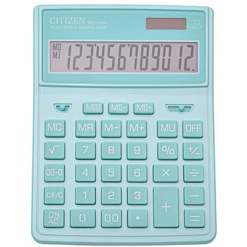 Calculator de birou CITIZEN SDC-444XRGNE OFFICE CALCULATOR, 12-DIGIT, 199X153MM, MINT