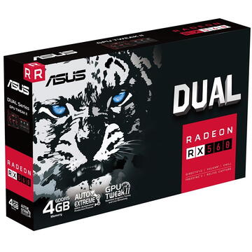 Placa video Asus Dual  Amd Radeon™ RX 560 4GB GDDR5