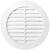 Grila de aerisire rotunda cu plasa KARRO, pentru tubulatura, diametru, 125mm