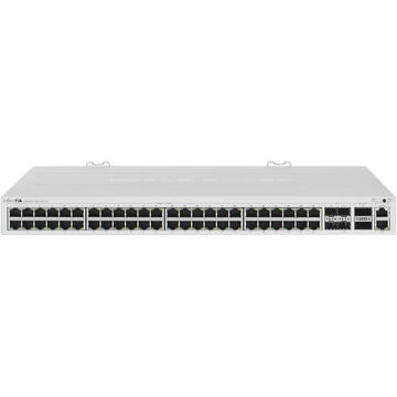 Switch MIKROTIK CRS354-48G-4S+2Q+RM L5 48x 1GbE ports 4x 10GbE SFP+ 2x 40Gbps QSFP+ 1U Rack mount