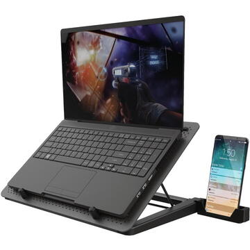 Trust Suport de racire pentru laptop de 17", GXT 1125 Quno, Negru