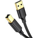 Cablu imprimanta UGREEN US135 USB 2.0 (T) la USB 2.0 Type-B (T), 1.5m, conectori auriti, negru