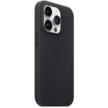 Husa Apple iPhone 14 Pro Leather MagSafe - Midnight