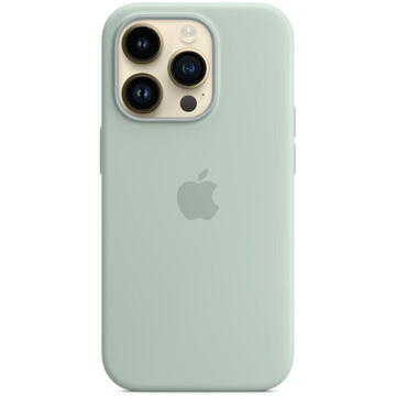 Husa Apple iPhone 14 Pro Silicone MagSafe - Succulent