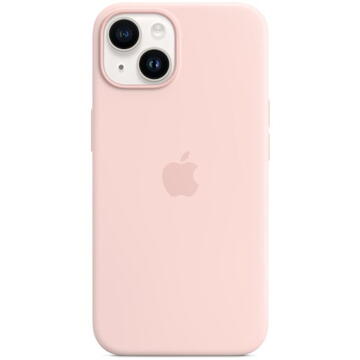 Husa Apple iPhone 14 Silicone MagSafe - Chalk Pink