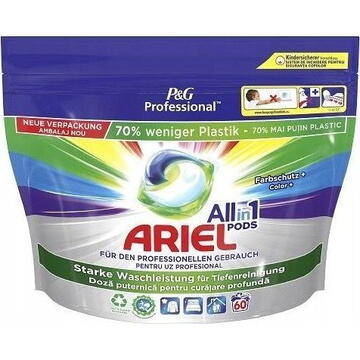 Detergent rufe ARIEL Capsule de spalat Prof Color+ Polybag 60buc