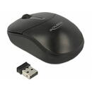 Mouse DELOCK Maus optische 3-Tasten Mini Maus 2,4 GHz schwa