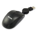 Mouse Equip Optische Maus USB Travel   Negru 1000DPI USB OPTIC FIR RETRACTABIL
