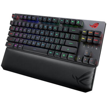 Tastatura Tastatura gaming ASUS ROG Strix Scope NX TKL Deluxe ROG RX Red neagra, USB
