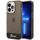 Husa Guess Husa Camera Outline Translucent iPhone 14 Pro Max Negru