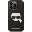 Husa Karl Lagerfeld Husa Saffiano Karl's Head iPhone 14 Pro Black