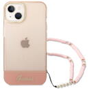 Husa Guess Husa TPU Camera Outline Translucent Strap iPhone 14 Plus Pink