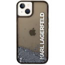 Husa Karl Lagerfeld Husa Translucent Liquid Glitter iPhone 14 Plus Black