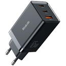 Incarcator de retea Mcdodo Incarcator Priza GaN 5 Mini Fast Charge 65W Dual Type-C+USB Plug EU Black- T.Verde 0.1 lei/ buc