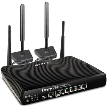 Router wireless Dray Tek Draytek Vigor2927Lac wireless router Gigabit Ethernet Dual-band (2.4 GHz / 5 GHz) 4G Black