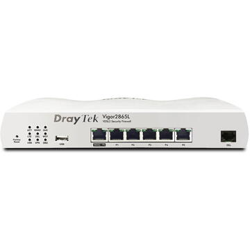 Router wireless Dray Tek Draytek VIGOR2865LAC wireless router Gigabit Ethernet Dual-band (2.4 GHz / 5 GHz) 5G White