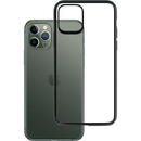 Husa 3MK SatinArmor Case pentru  iPhone 12 Pro Max Military Grade, Negru/Transparent, Spate