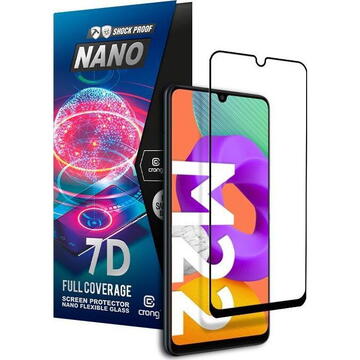 Crong 7D Nano Flexible Glass Szkło hybrydowe 9H na ekran Samsung Galaxy M22