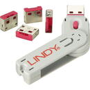 Lindy port lock 4pcs. with - Code red