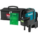Makita cordless cross line laser SK106GDZ, 12Volt (black / blue, green laser lines, without battery and charger)